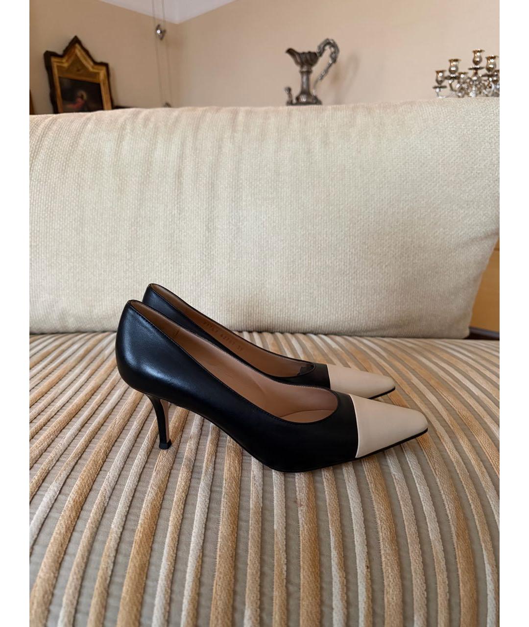 GIANVITO ROSSI Черные кожаные туфли, фото 5