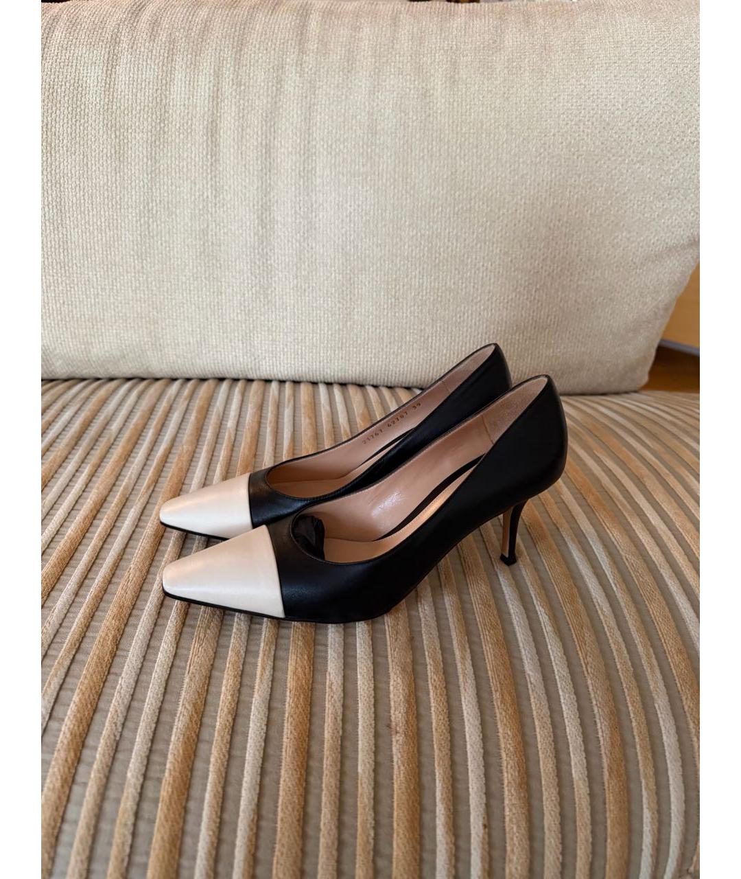 GIANVITO ROSSI Черные кожаные туфли, фото 4