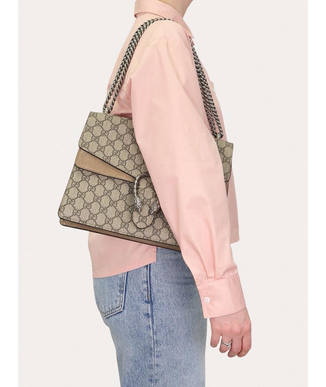 GUCCI Бежевая сумка через плечо, фото 8