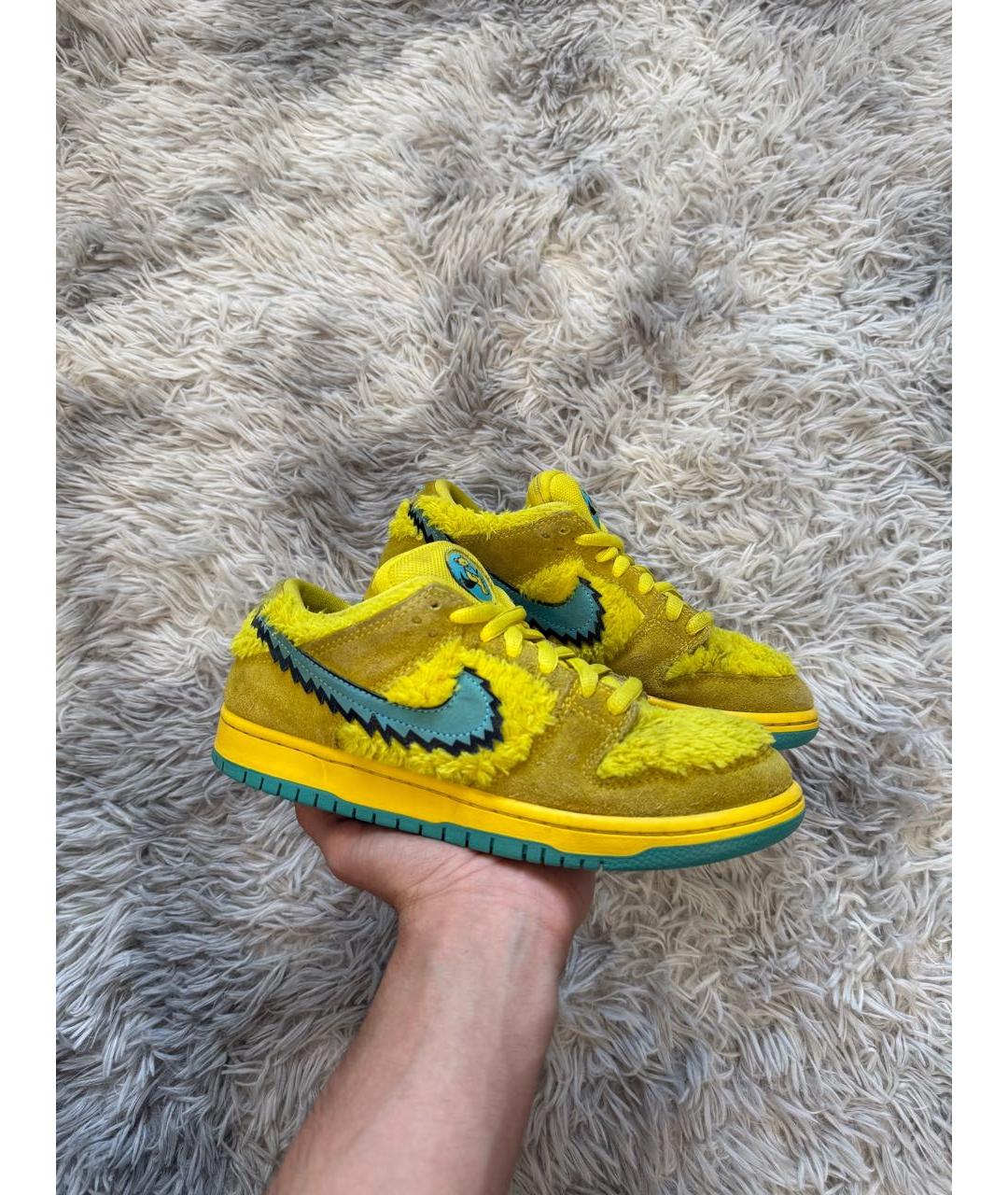 NIKE Желтые низкие кроссовки / кеды, фото 6