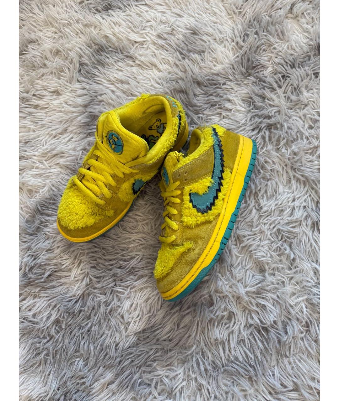 NIKE Желтые низкие кроссовки / кеды, фото 4