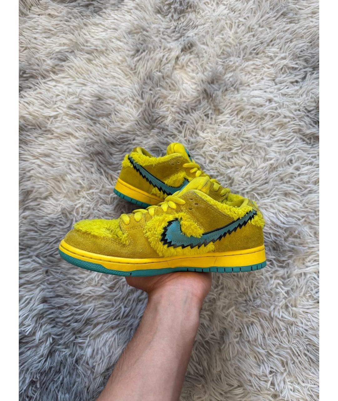 NIKE Желтые низкие кроссовки / кеды, фото 2