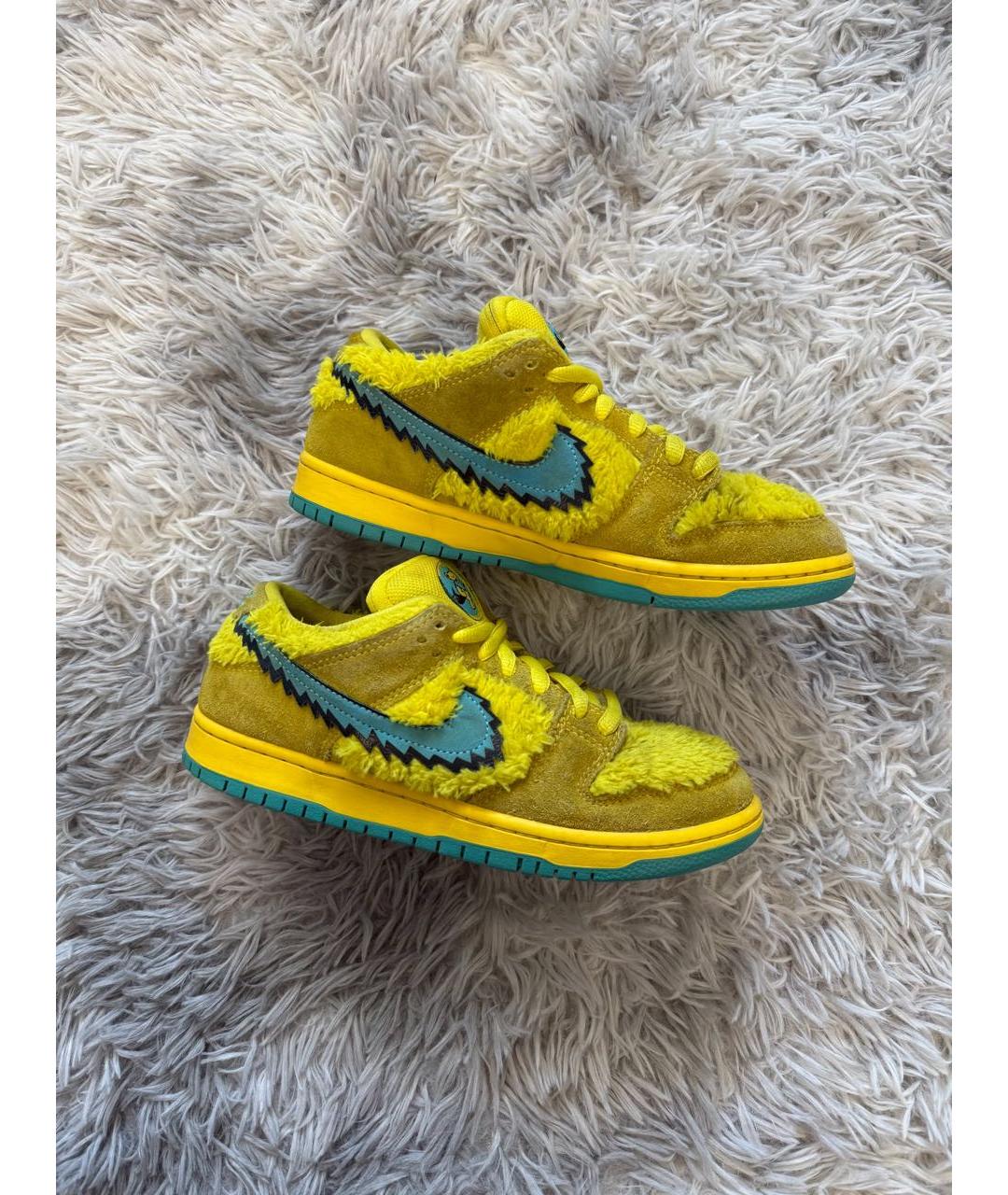 NIKE Желтые низкие кроссовки / кеды, фото 3