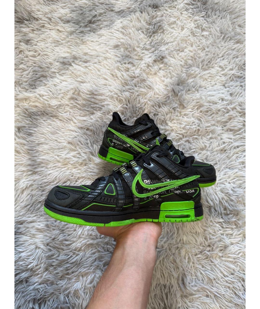 NIKE X OFF-WHITE Зеленые низкие кроссовки / кеды, фото 2