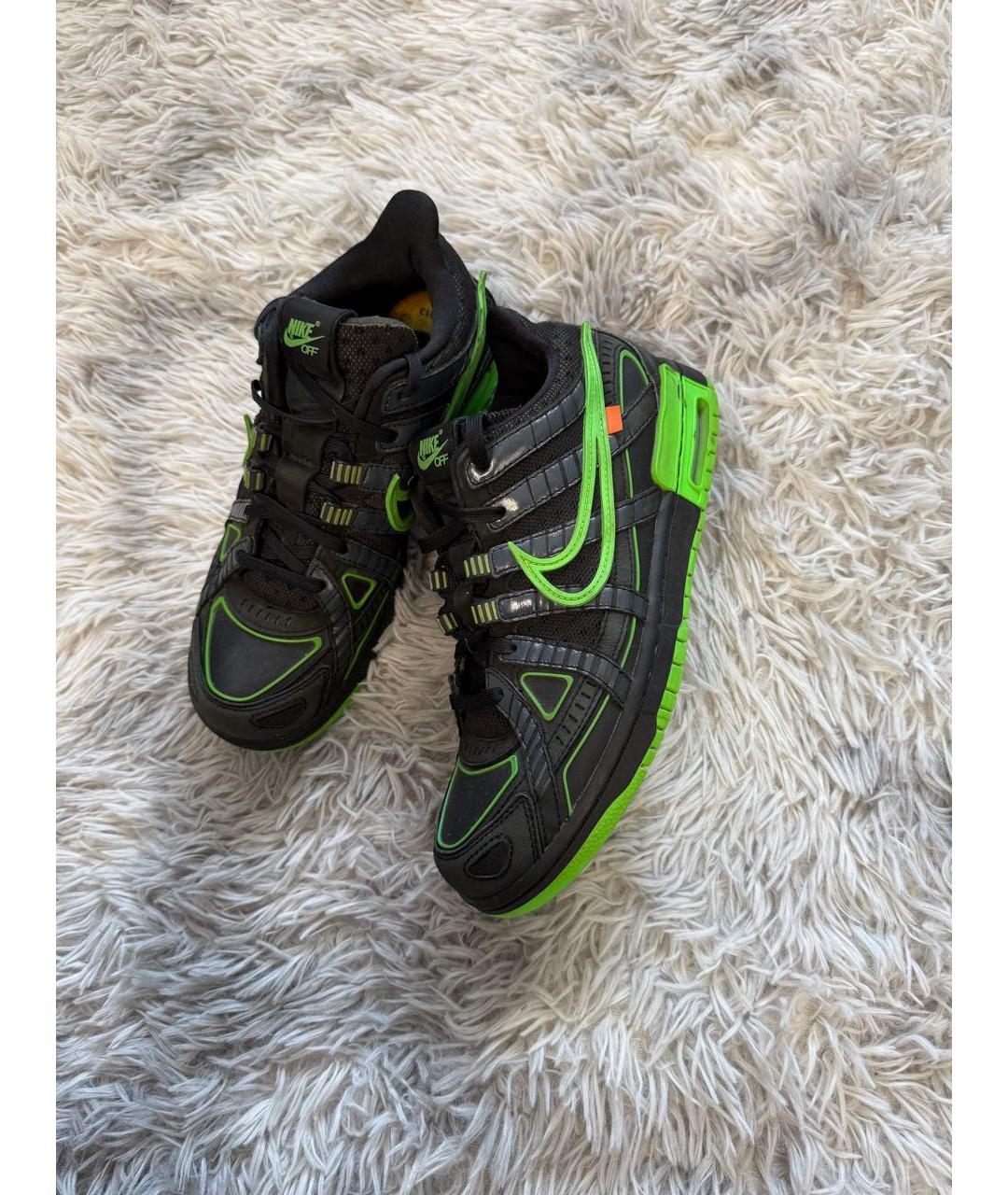 NIKE X OFF-WHITE Зеленые низкие кроссовки / кеды, фото 4