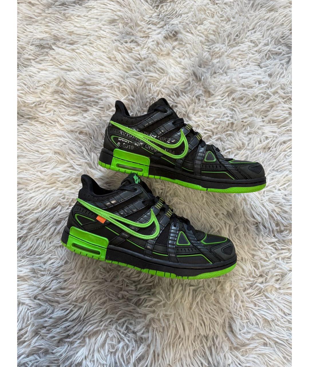 NIKE X OFF-WHITE Зеленые низкие кроссовки / кеды, фото 3