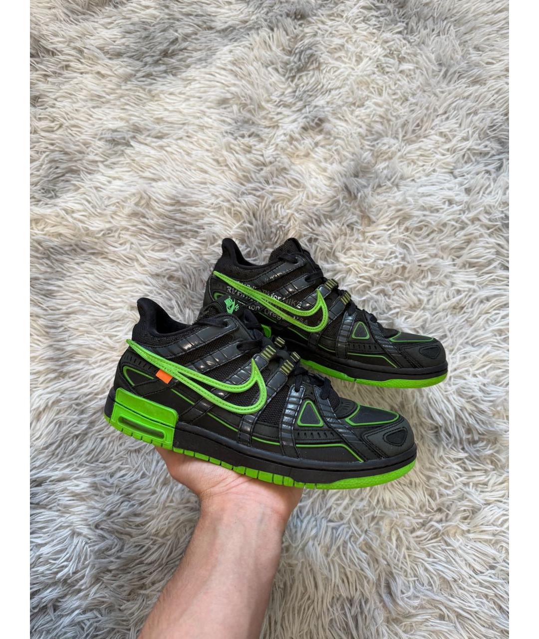 NIKE X OFF-WHITE Зеленые низкие кроссовки / кеды, фото 6