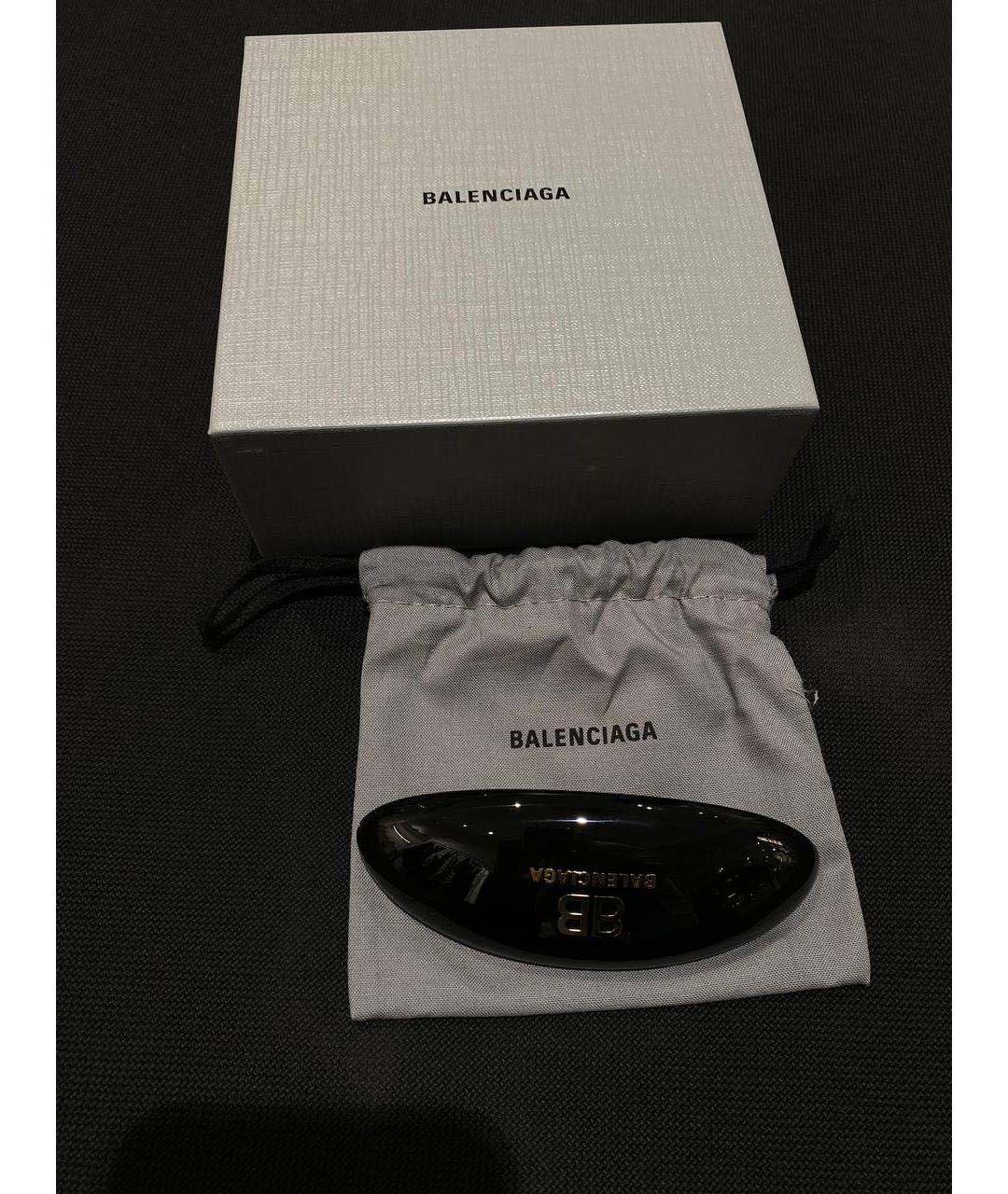 BALENCIAGA Черная заколка, фото 3