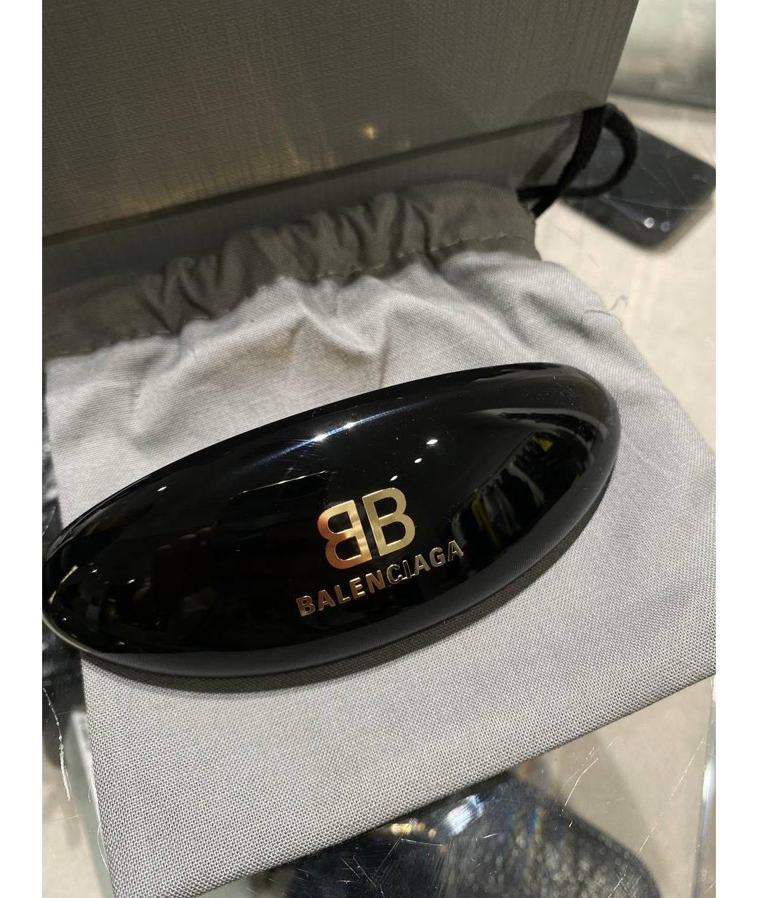 BALENCIAGA Черная заколка, фото 4