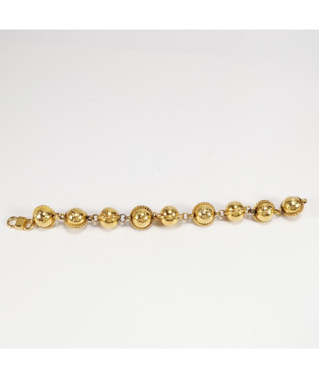 CELINE Золотой металлический браслет, фото 3