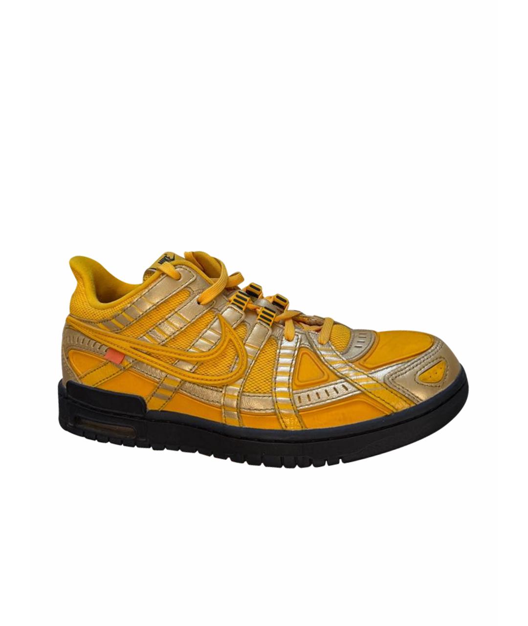 NIKE X OFF-WHITE Желтые низкие кроссовки / кеды, фото 1