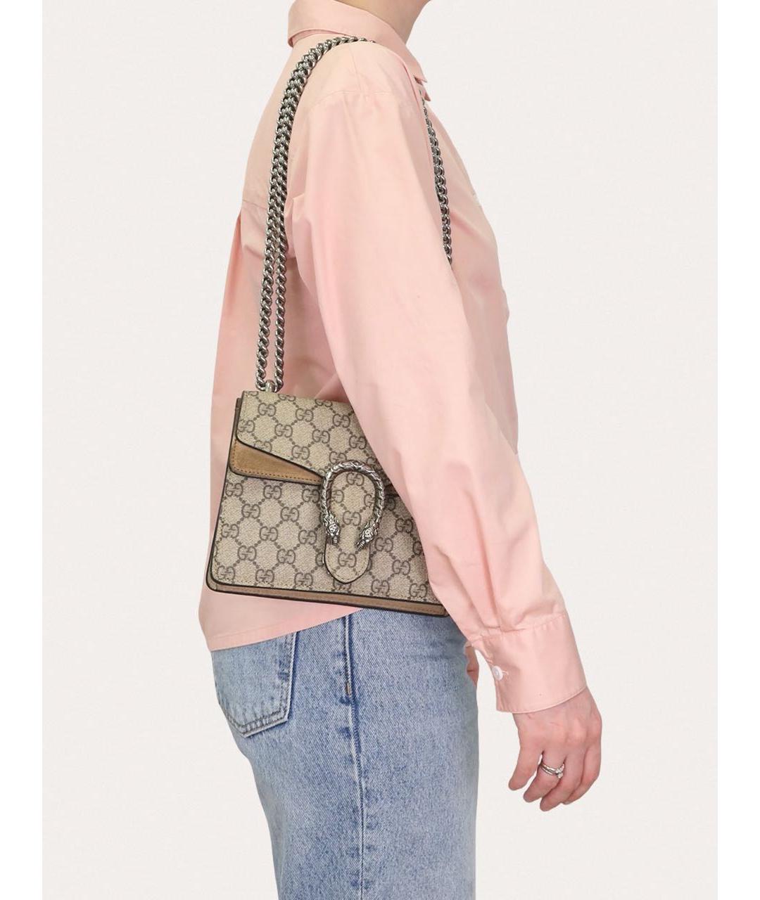 GUCCI Бежевая сумка через плечо, фото 8