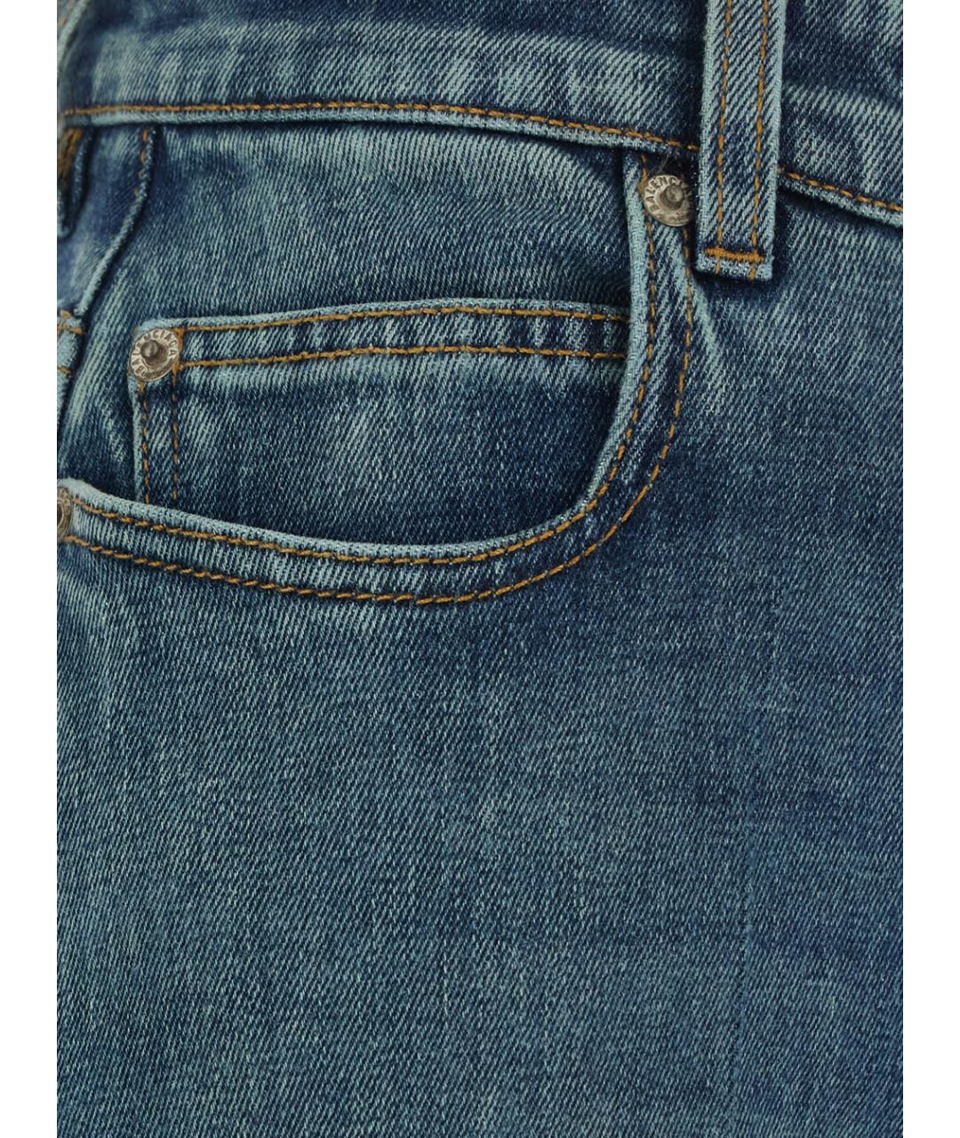 BALENCIAGA Синие хлопковые джинсы клеш, фото 3