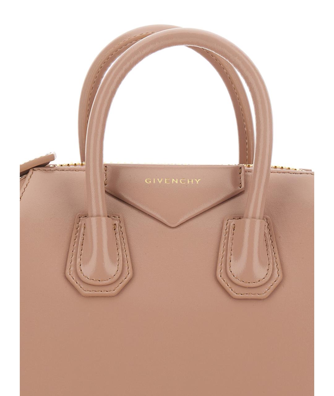 GIVENCHY Розовая кожаная сумка через плечо, фото 3