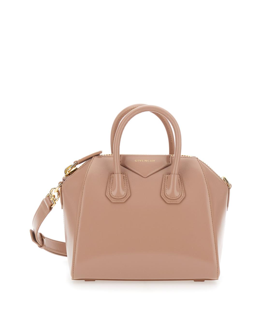 GIVENCHY Розовая кожаная сумка через плечо, фото 1