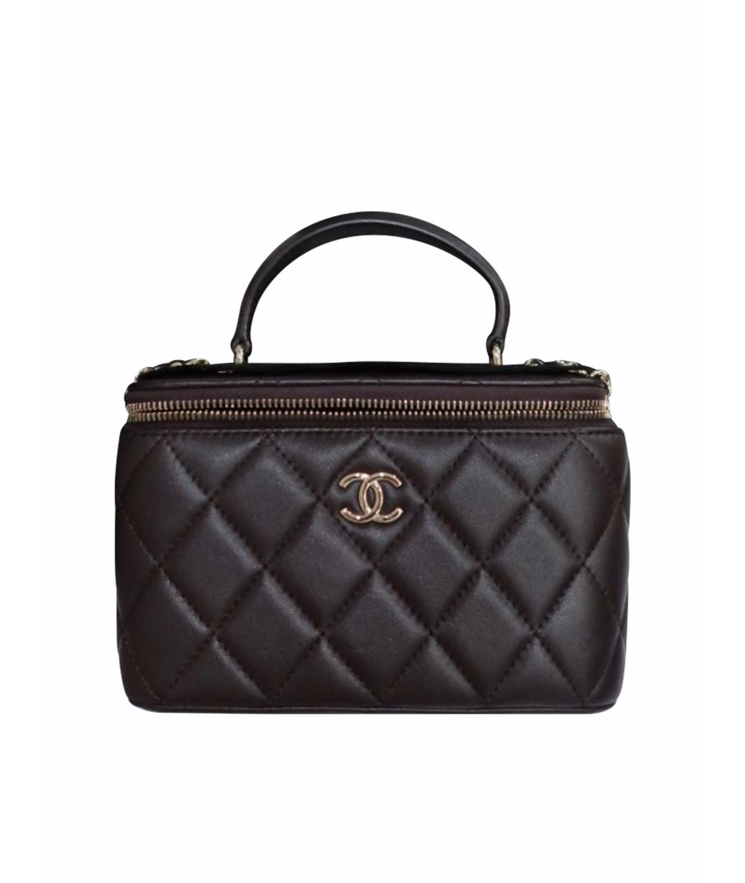 CHANEL Бордовая кожаная сумка через плечо, фото 1