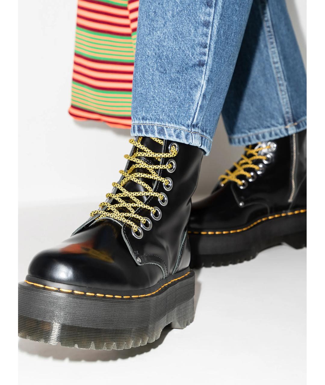 DR. MARTENS Черные кожаные ботинки, фото 3