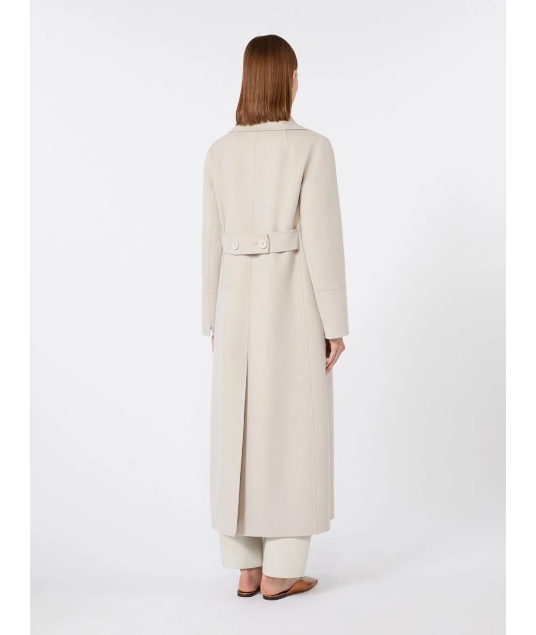 'S MAX MARA Бежевое шерстяное пальто, фото 4
