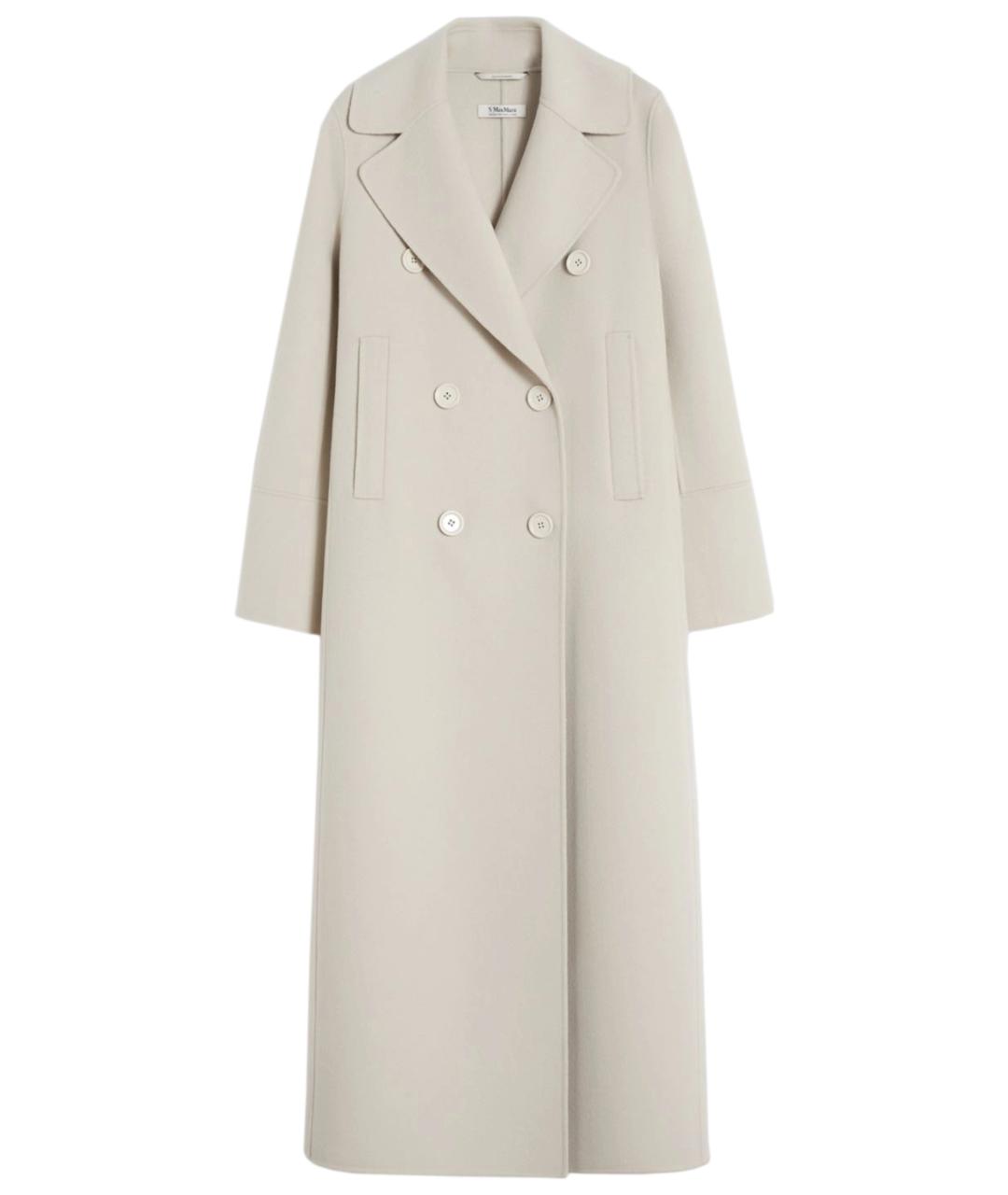 'S MAX MARA Бежевое шерстяное пальто, фото 1