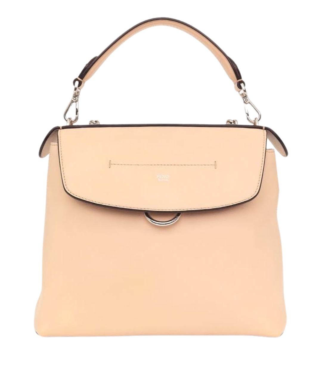 FENDI Розовый кожаный рюкзак, фото 1