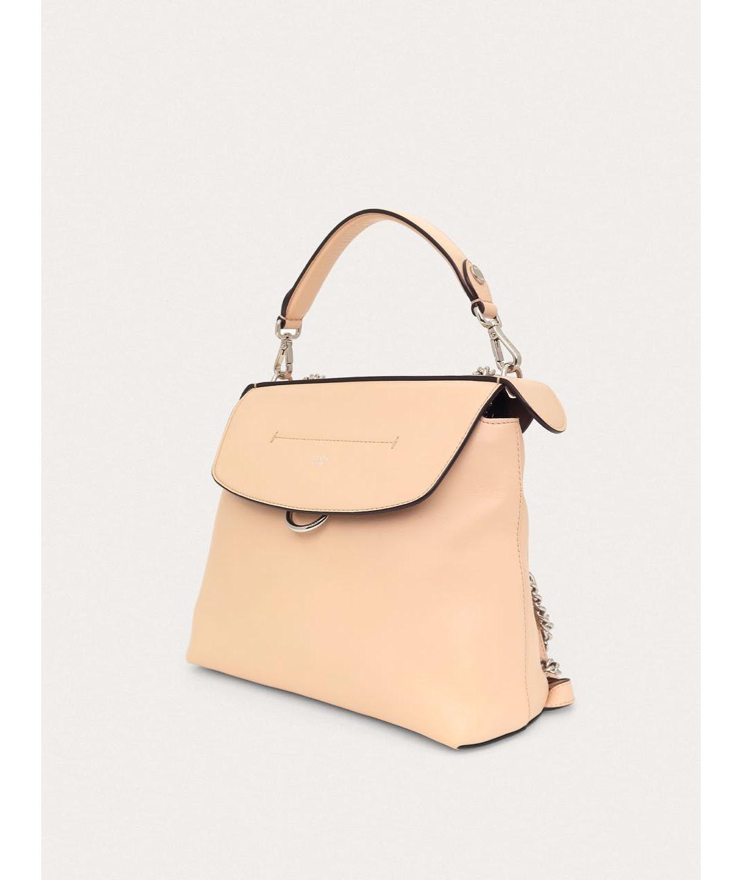 FENDI Розовый кожаный рюкзак, фото 2