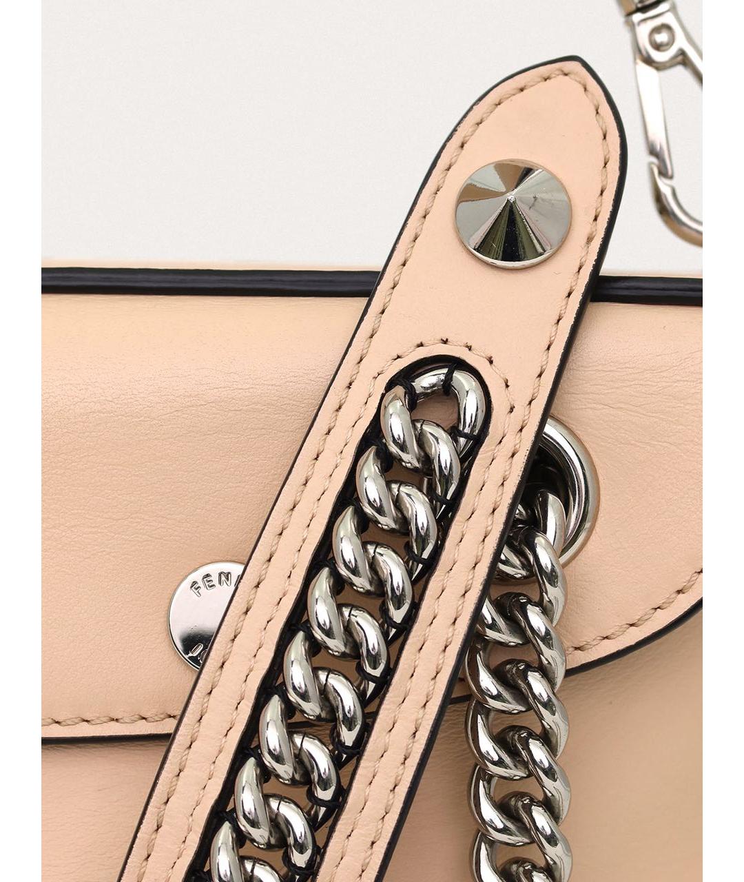 FENDI Розовый кожаный рюкзак, фото 5