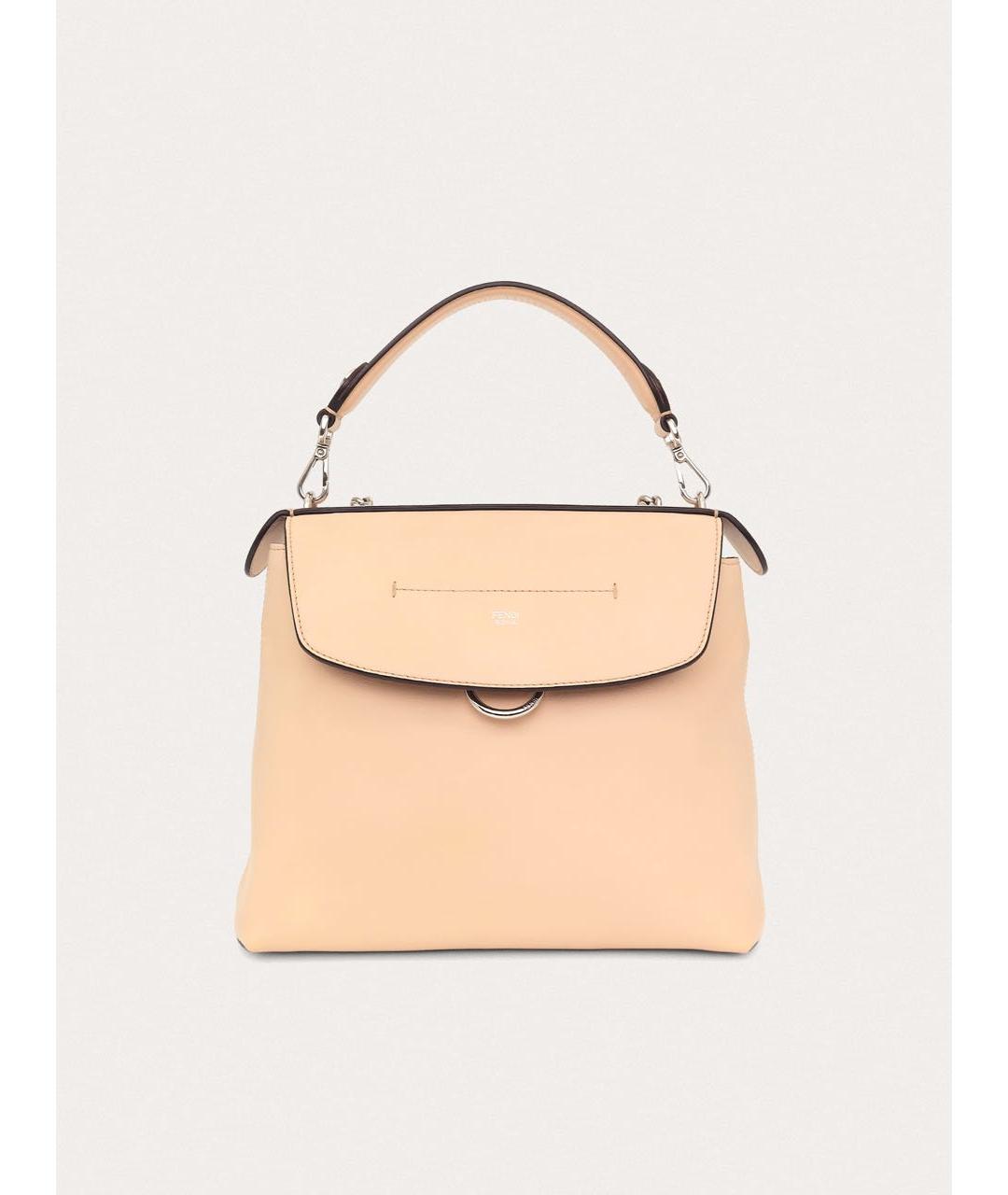 FENDI Розовый кожаный рюкзак, фото 9