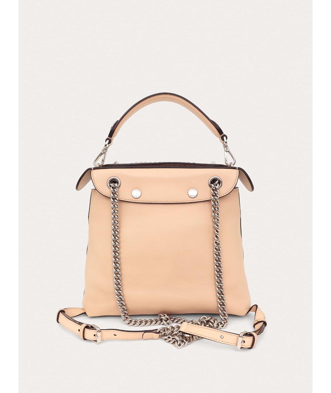 FENDI Розовый кожаный рюкзак, фото 3