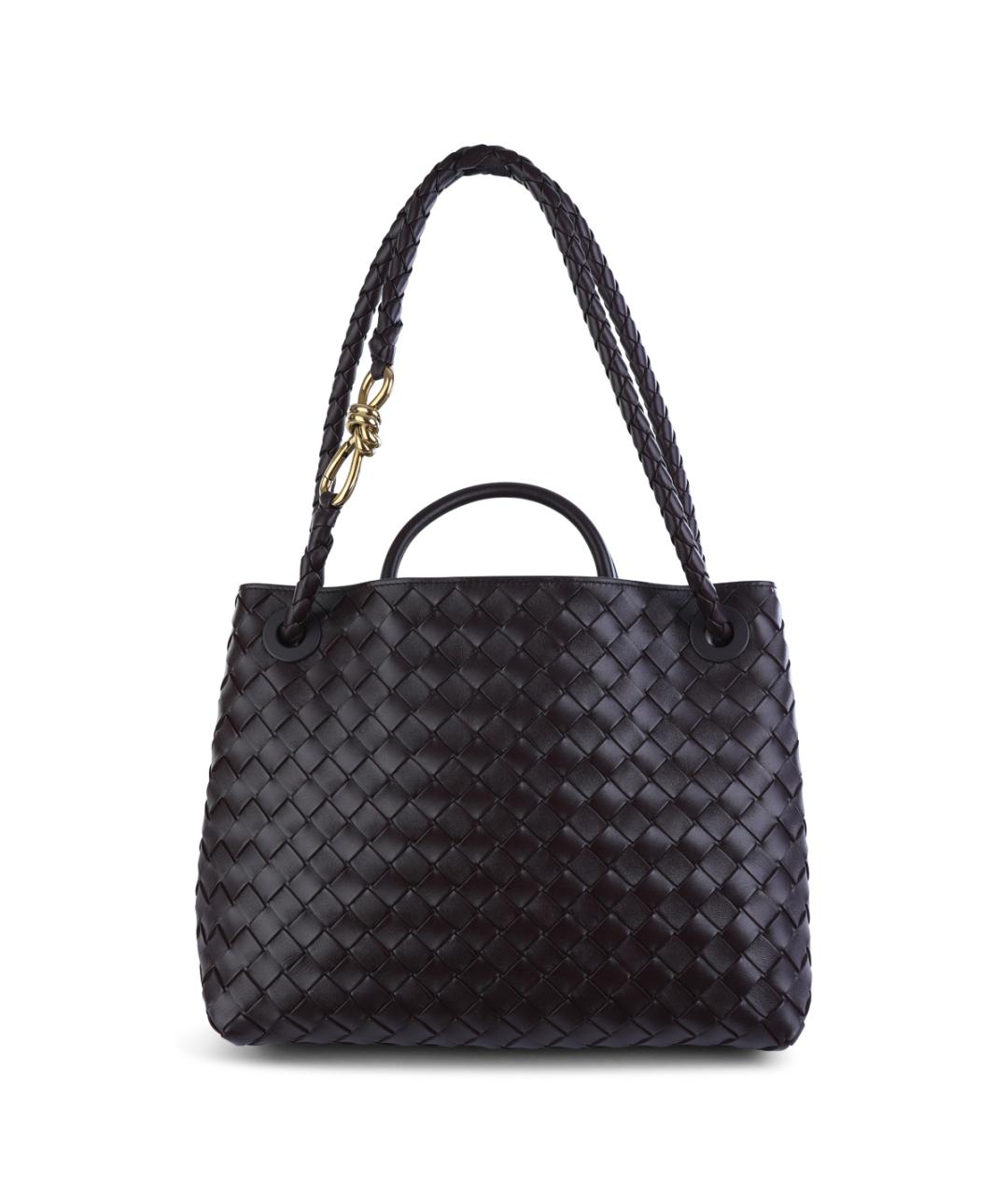 BOTTEGA VENETA Коричневая кожаная сумка тоут, фото 1