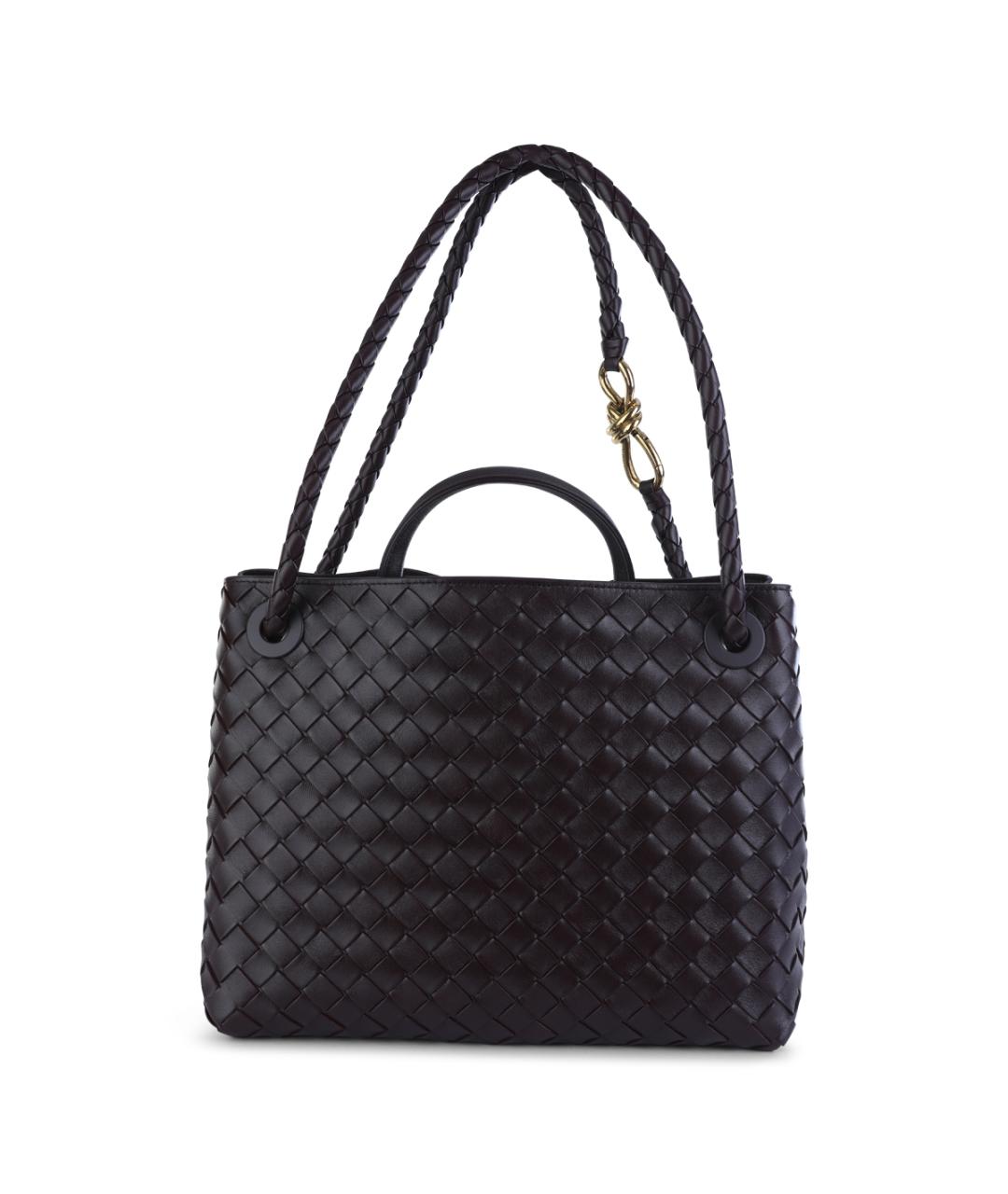 BOTTEGA VENETA Коричневая кожаная сумка тоут, фото 3