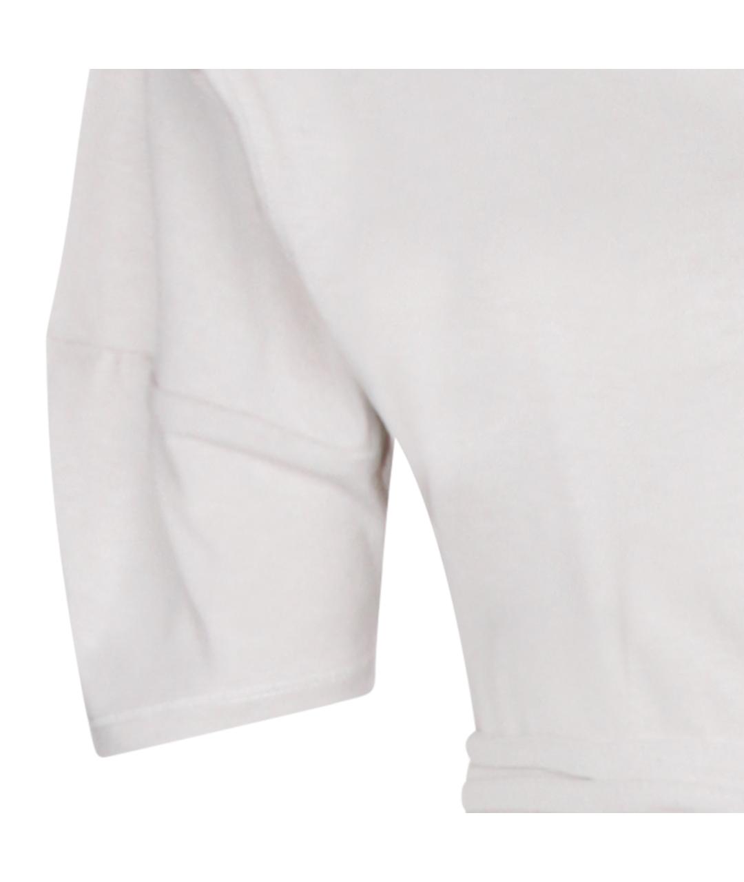 LEMAIRE Белое хлопковое повседневное платье, фото 4