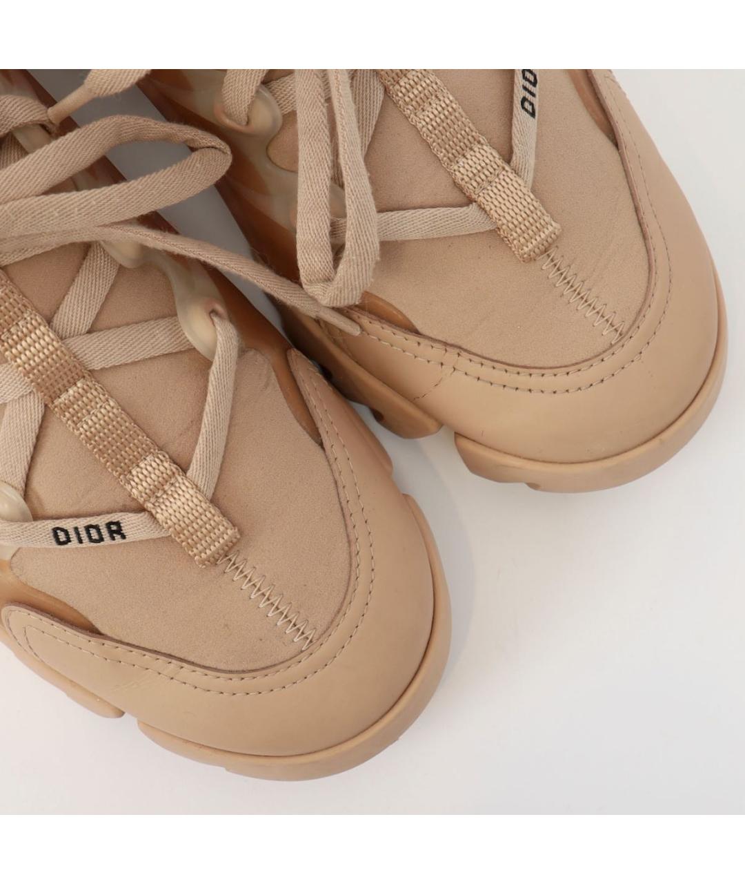 CHRISTIAN DIOR Бежевые неопреновые кроссовки, фото 7
