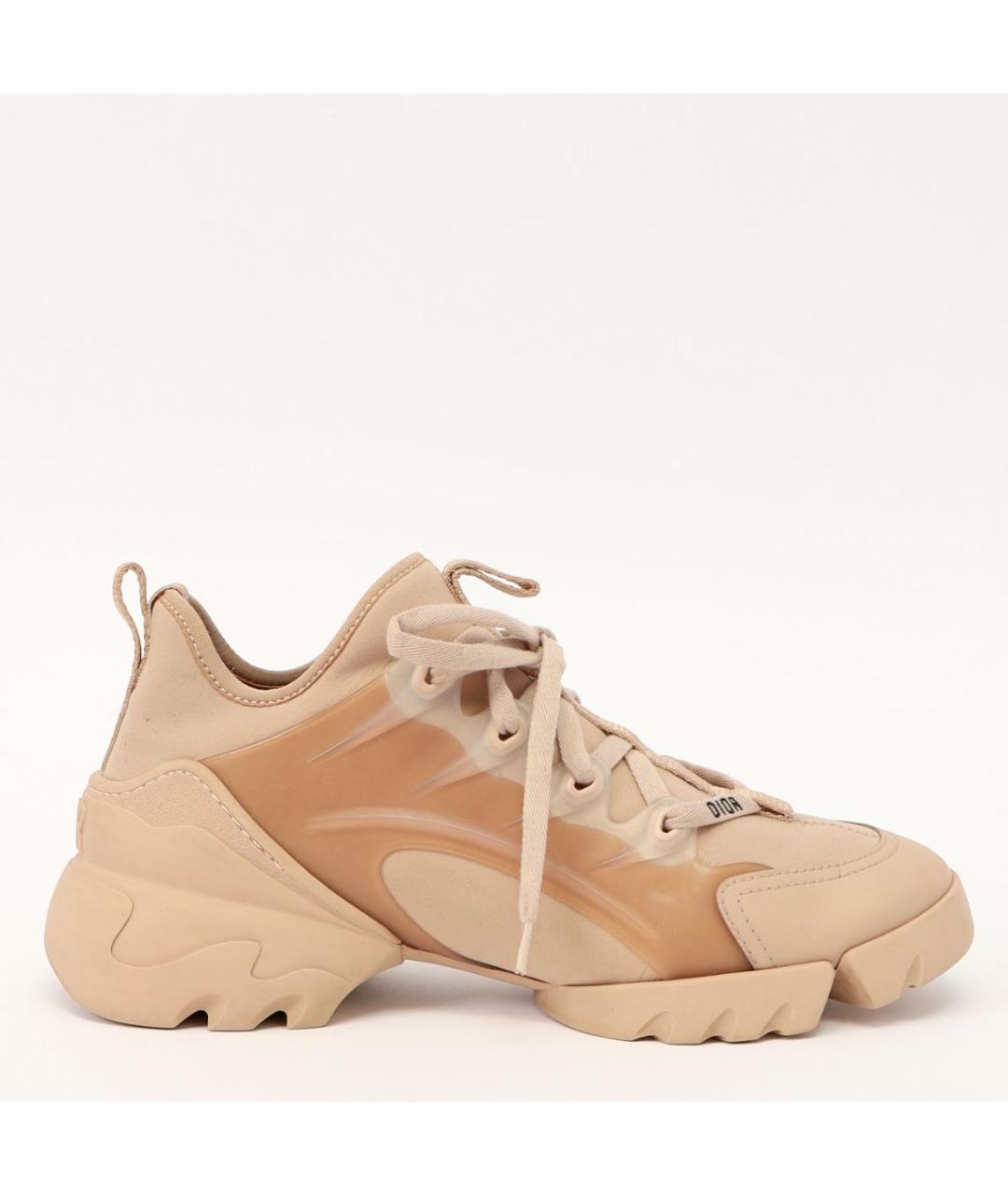 CHRISTIAN DIOR Бежевые неопреновые кроссовки, фото 2