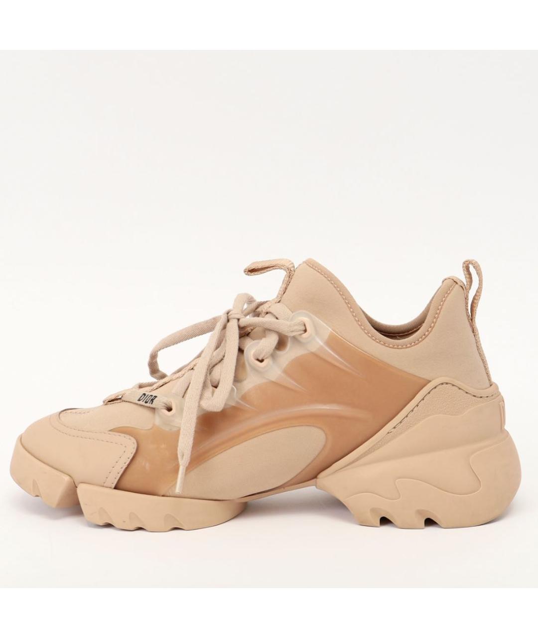 CHRISTIAN DIOR Бежевые неопреновые кроссовки, фото 9