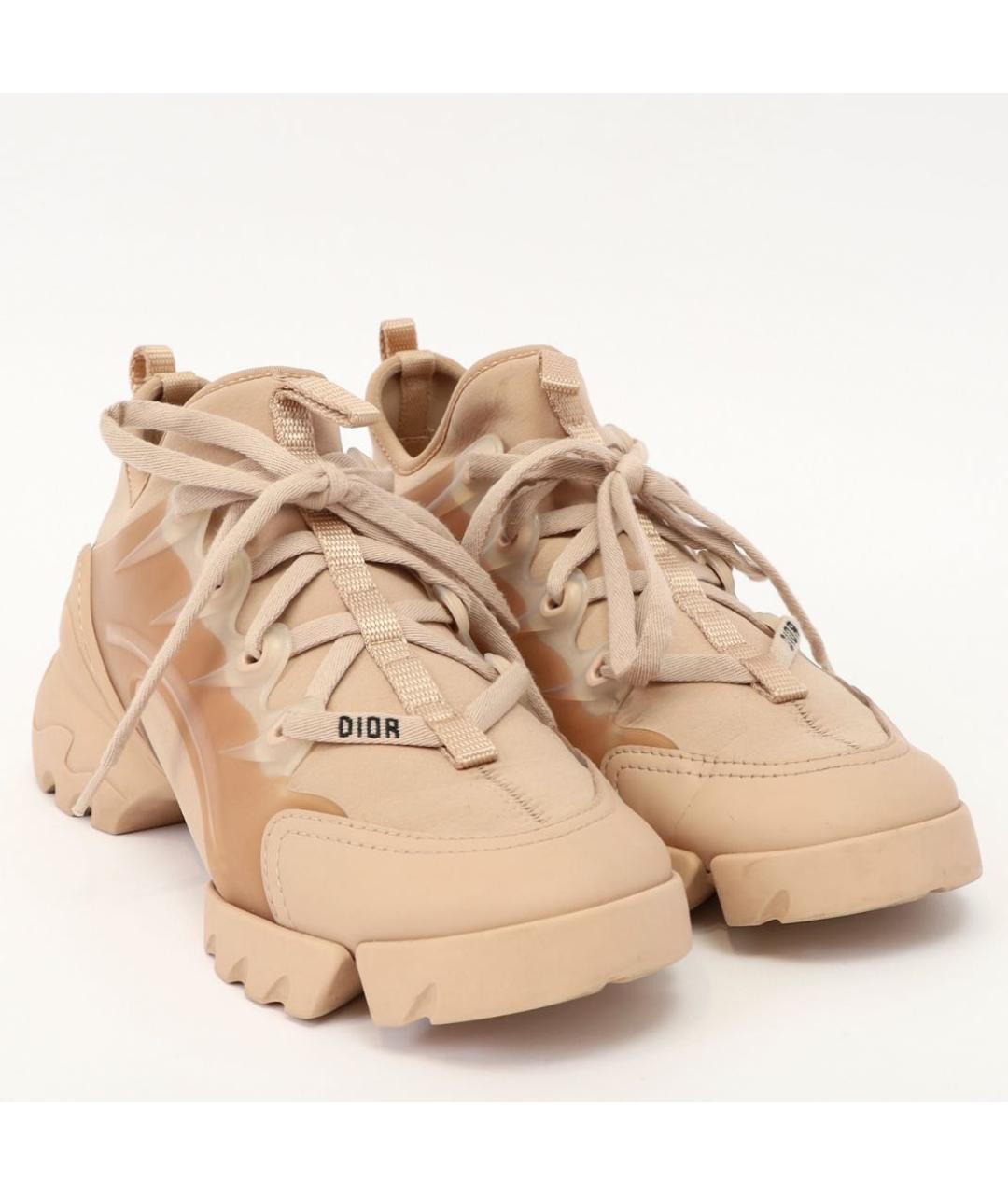 CHRISTIAN DIOR Бежевые неопреновые кроссовки, фото 3