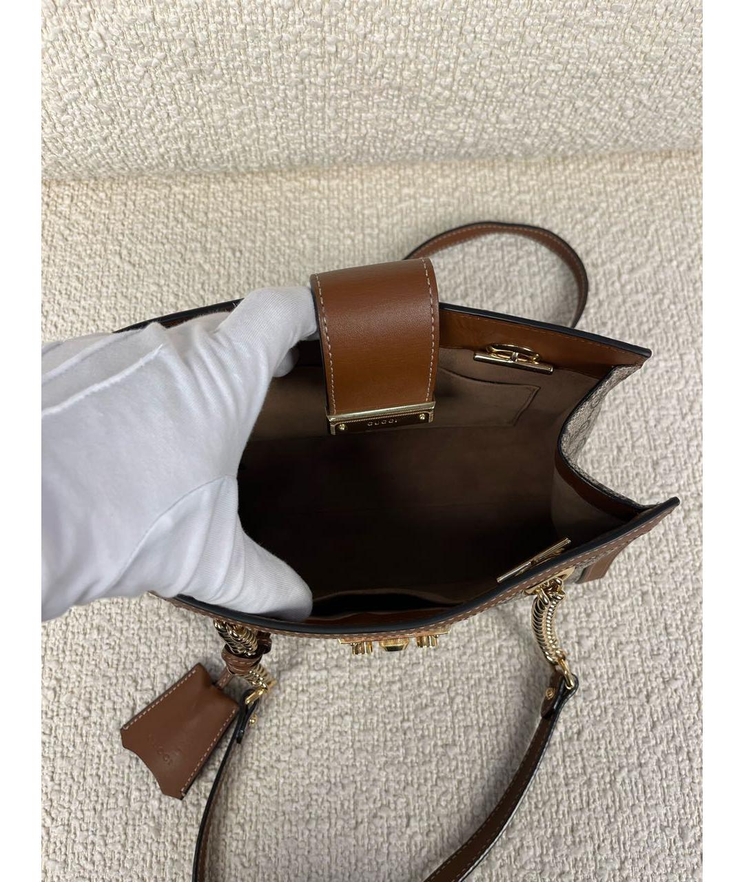 GUCCI Коричневая сумка через плечо, фото 4