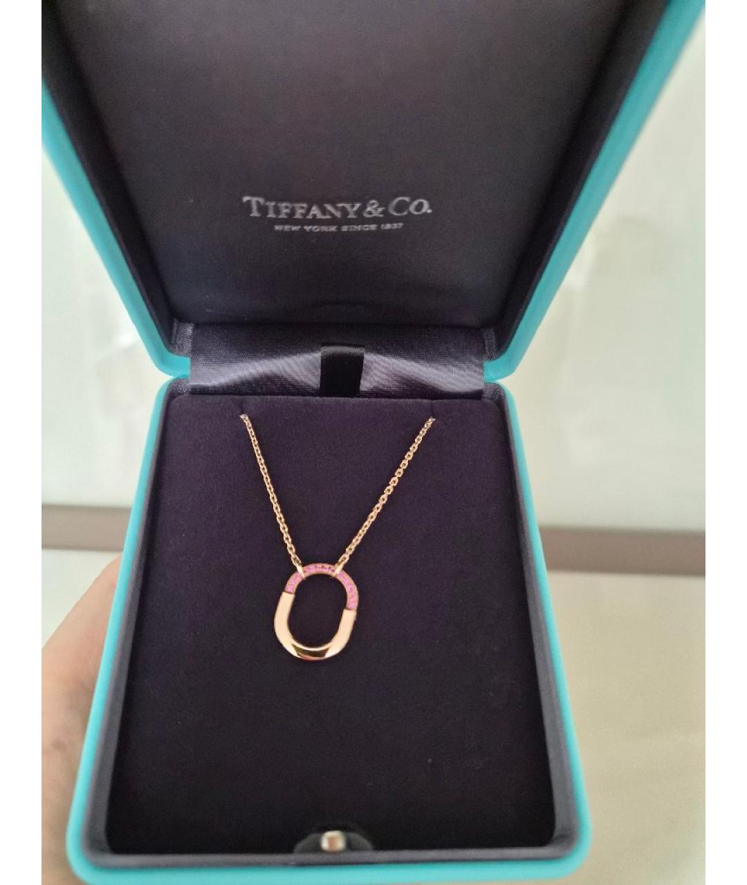 TIFFANY&CO Розовое колье из розового золота, фото 2