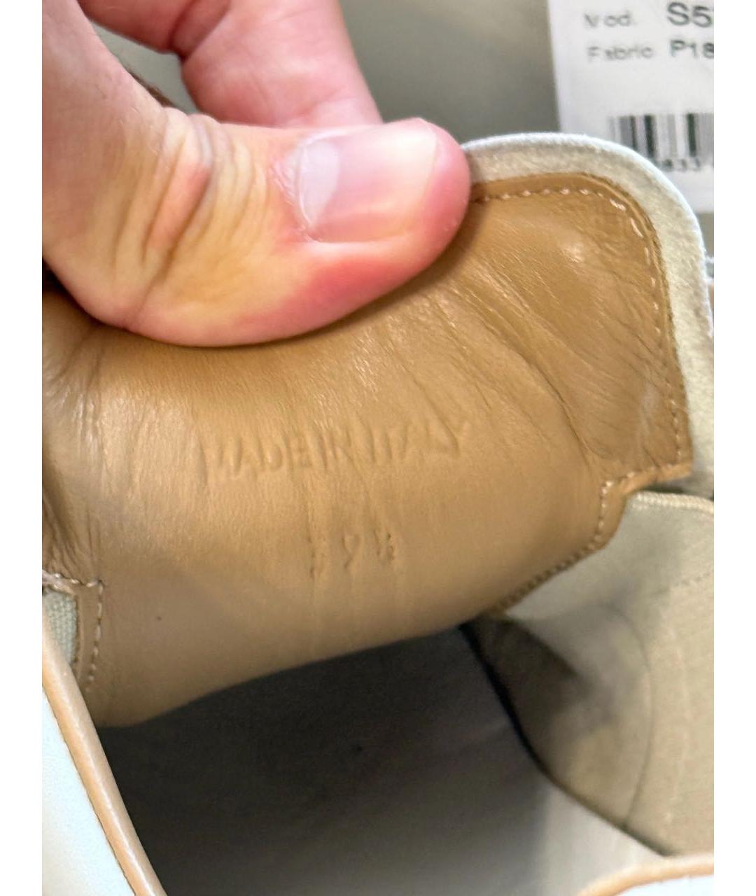 MAISON MARGIELA Белые низкие кроссовки / кеды, фото 5