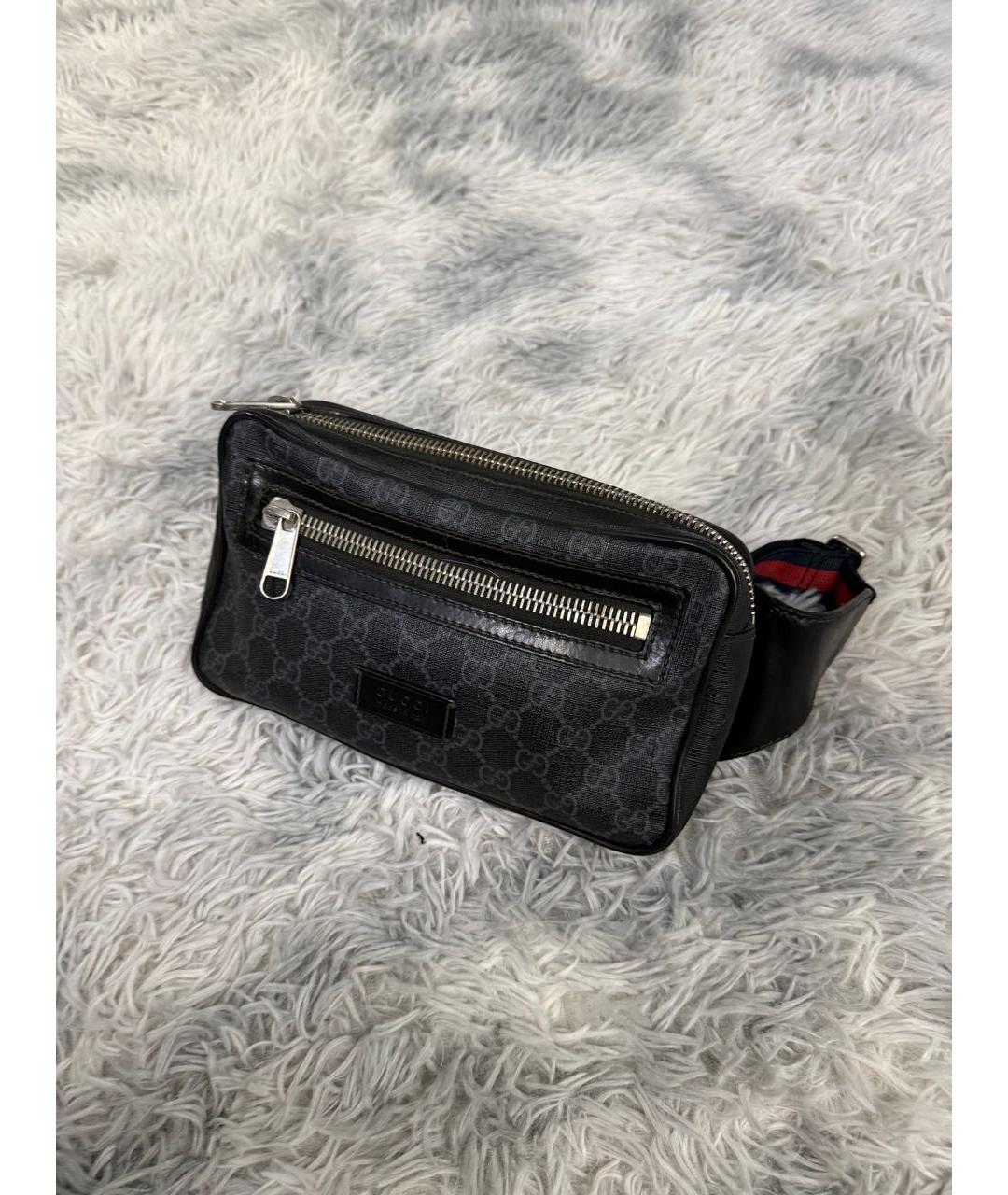 GUCCI Черная поясная сумка, фото 2