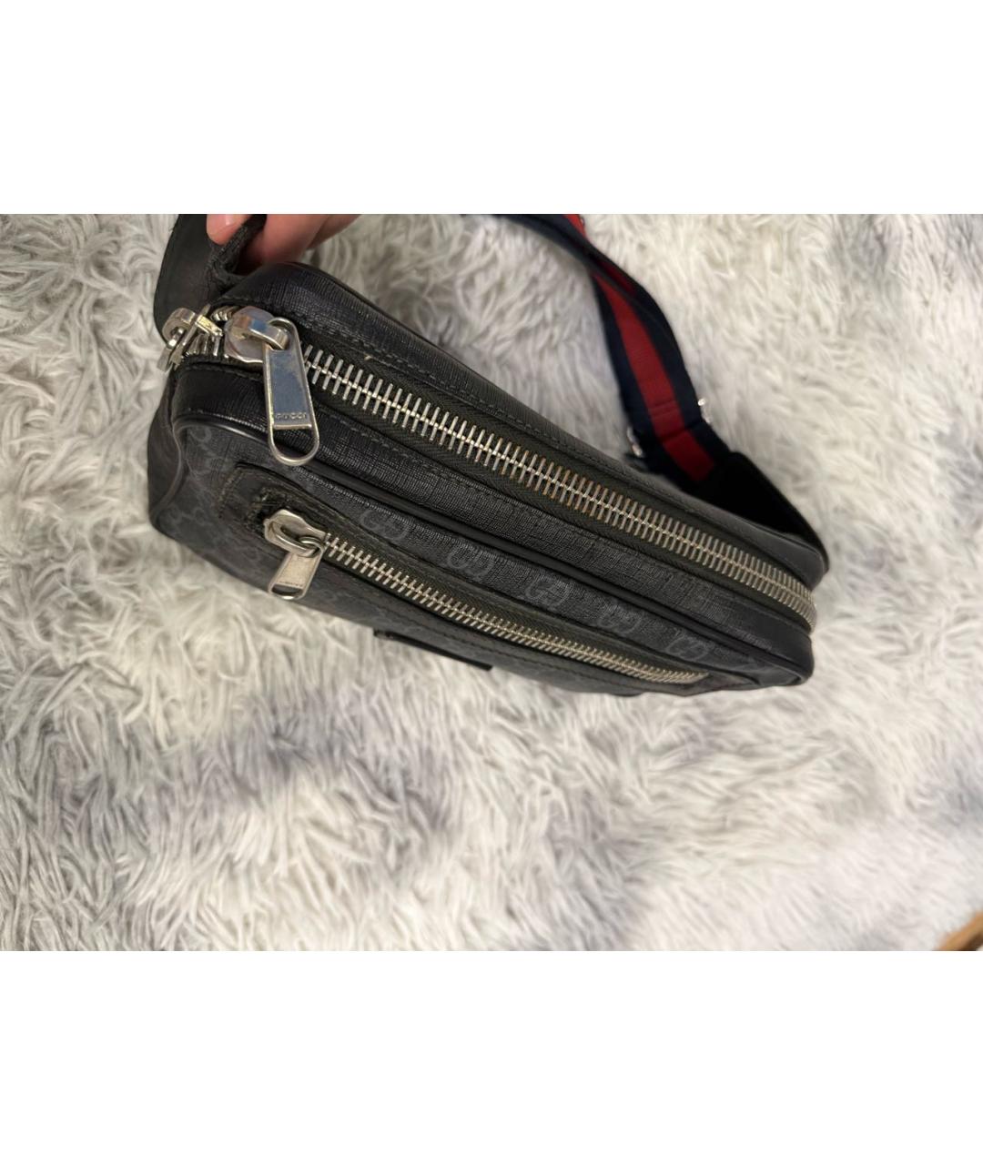 GUCCI Черная поясная сумка, фото 6