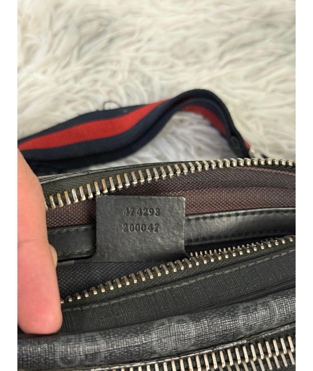 GUCCI Черная поясная сумка, фото 5