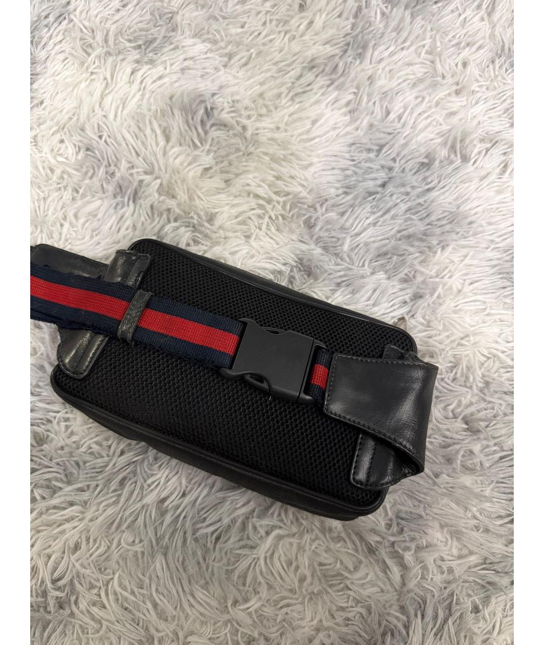 GUCCI Черная поясная сумка, фото 3