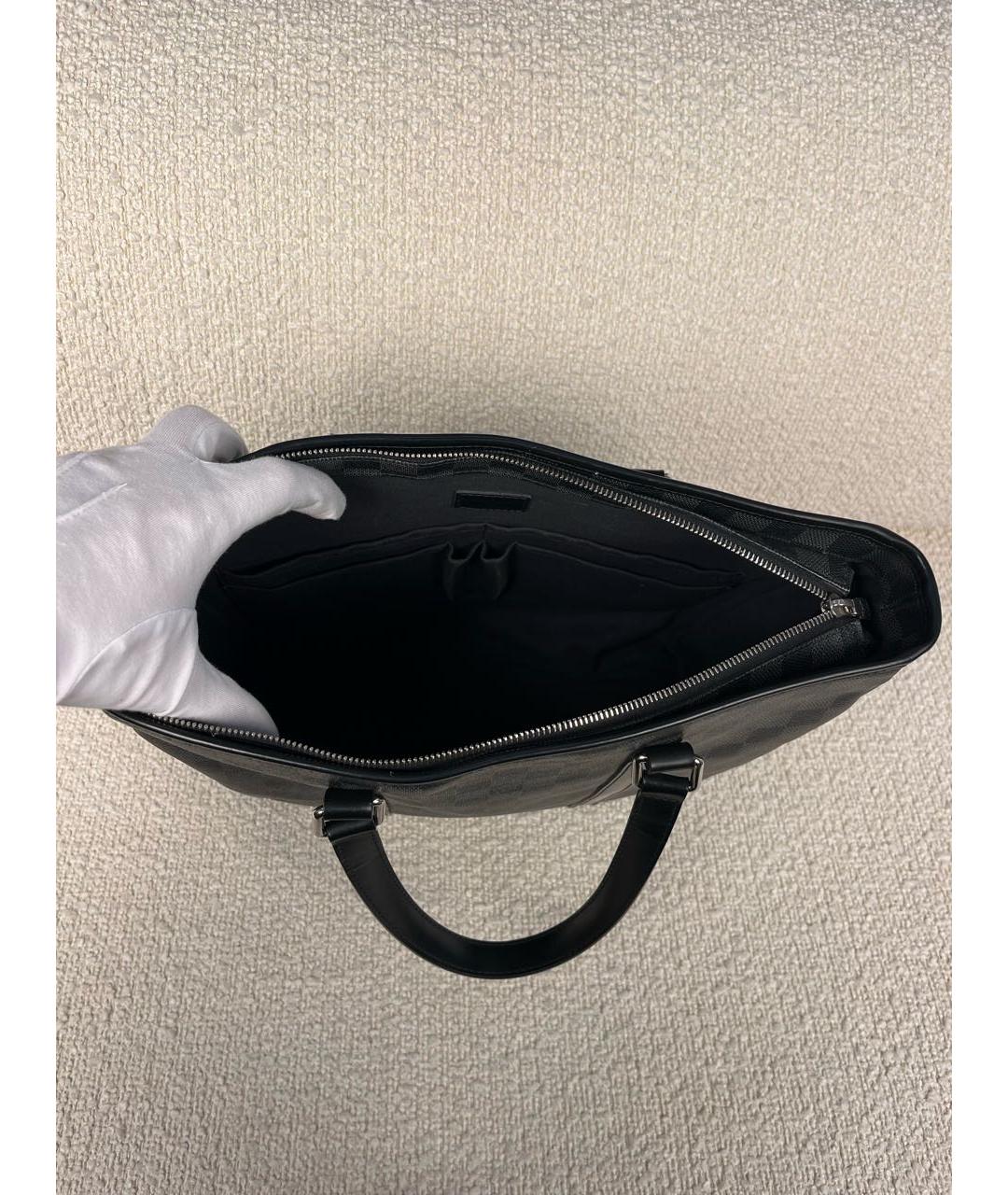 LOUIS VUITTON Черный портфель, фото 4