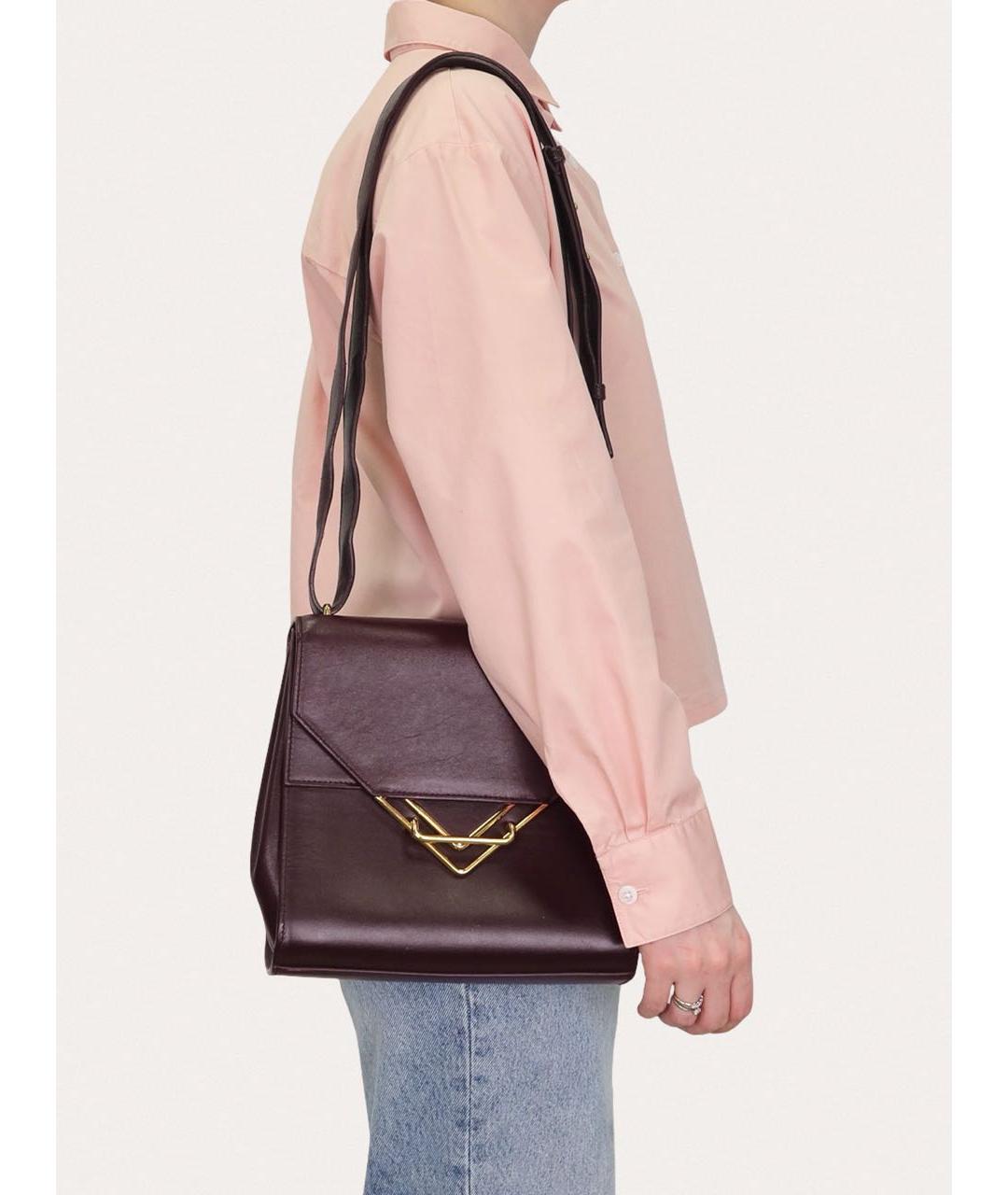 BOTTEGA VENETA Фиолетовая кожаная сумка через плечо, фото 8