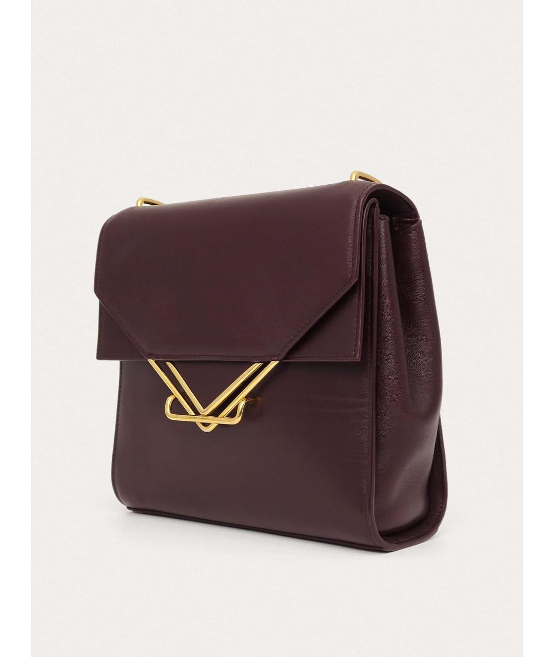 BOTTEGA VENETA Фиолетовая кожаная сумка через плечо, фото 2