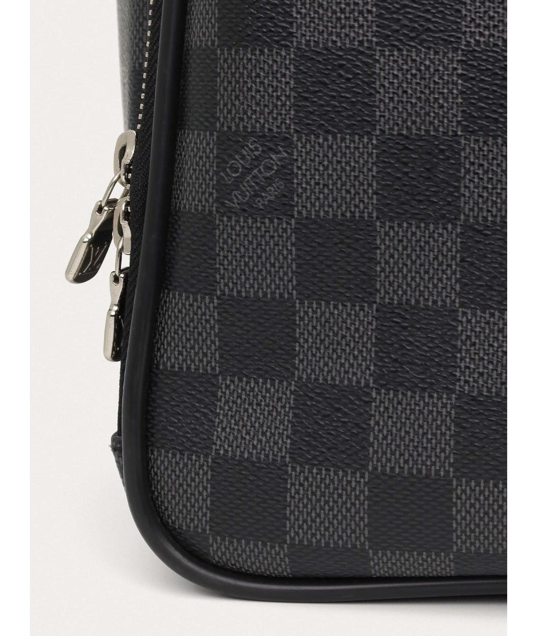 LOUIS VUITTON Черный портфель, фото 7