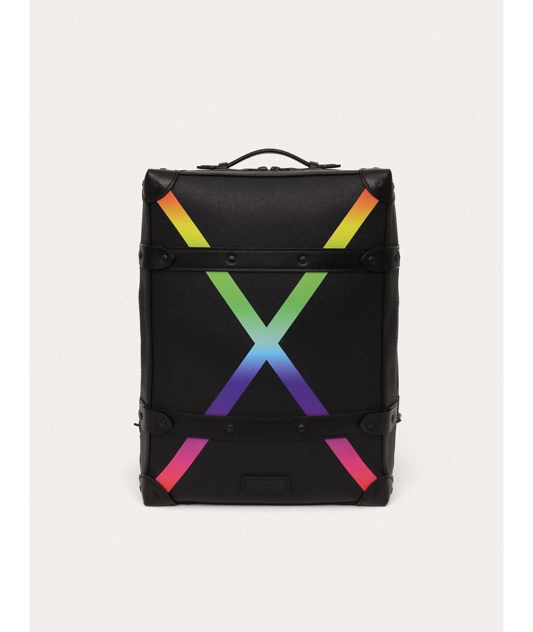 LOUIS VUITTON Черный кожаный рюкзак, фото 9