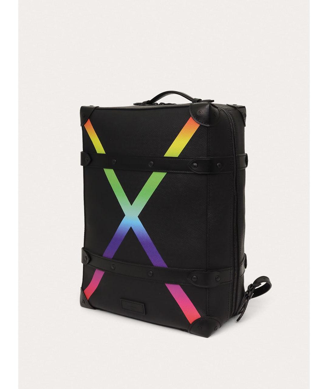 LOUIS VUITTON Черный кожаный рюкзак, фото 2