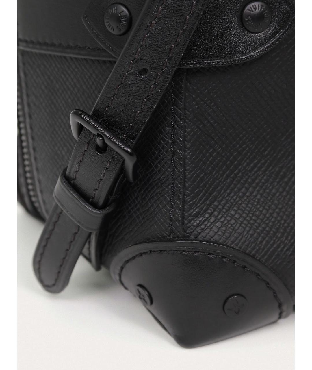 LOUIS VUITTON Черный кожаный рюкзак, фото 5