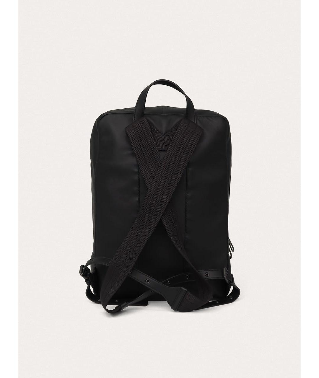 BOTTEGA VENETA Черный кожаный рюкзак, фото 3